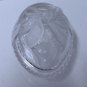 Mikasa Crystal Forever Covered Egg Box 4"x6"